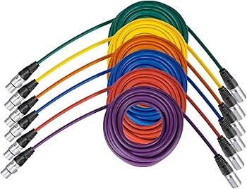 Amazon | Neewer 6パック オーディオマイクケーブルコード 7.6